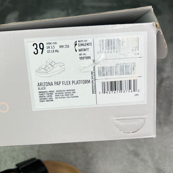 Birkenstock Papillio Arizona Pap Flex Platform Sandals Women 39 Black Narrow Fit - Picture 7 of 7